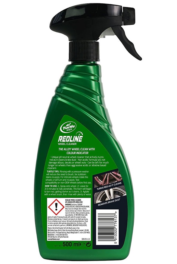 Solutie curatare jante TURTLE WAX Redline Wheel Cleaner FG52798, 500 ml