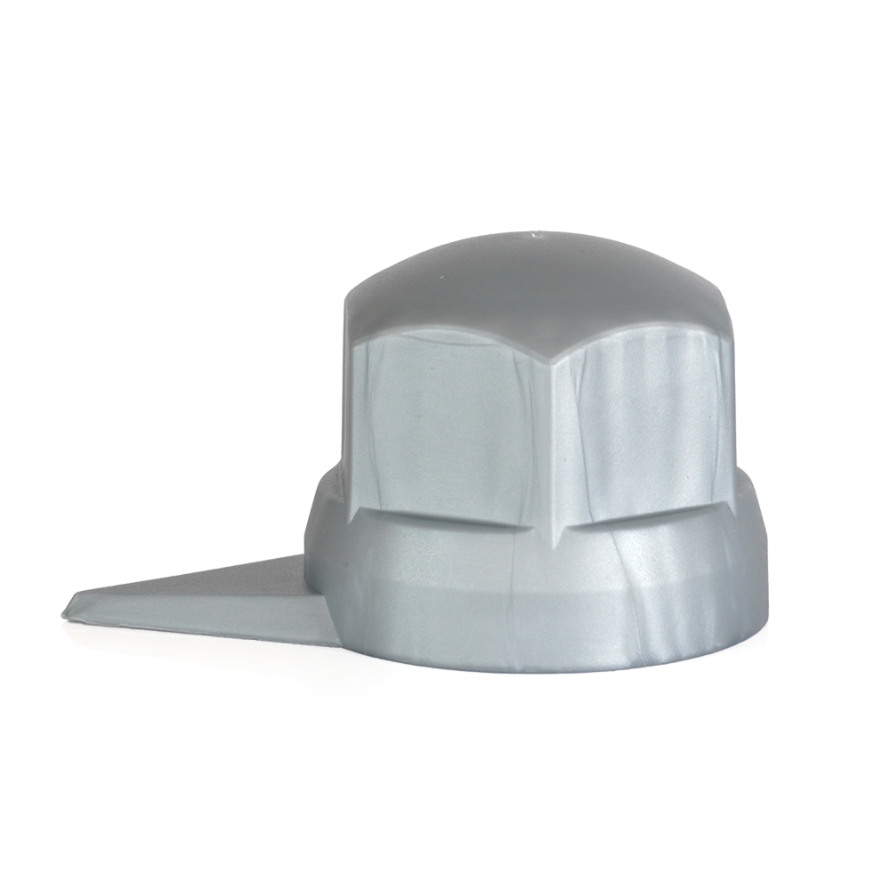 Set 10 capace pentru prezoane roata, cu indicator, MEGA DRIVE NN32S WS, 32 mm x 41 mm, gri, din plastic