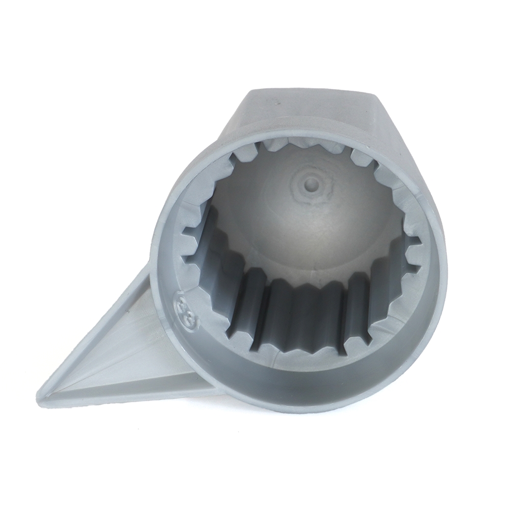 Set 10 capace pentru prezoane roata, cu indicator, MEGA DRIVE NW33S WS, 33 mm x 54.5 mm, gri, din plastic