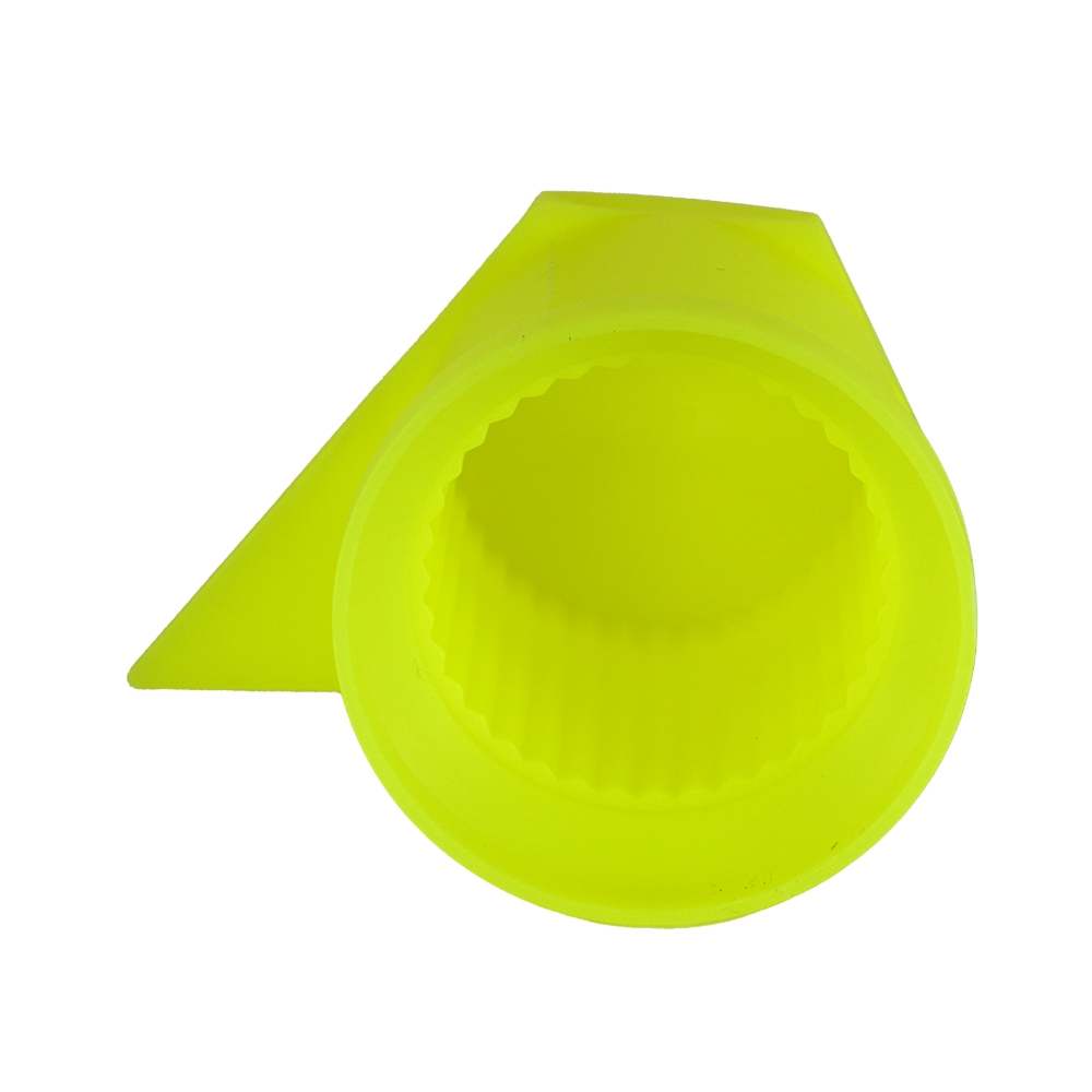 Set 10 capace pentru prezoane roata, cu indicator, MEGA DRIVE NW33/Z/Y/NEON WSG, 33 mm, galben neon, din plastic