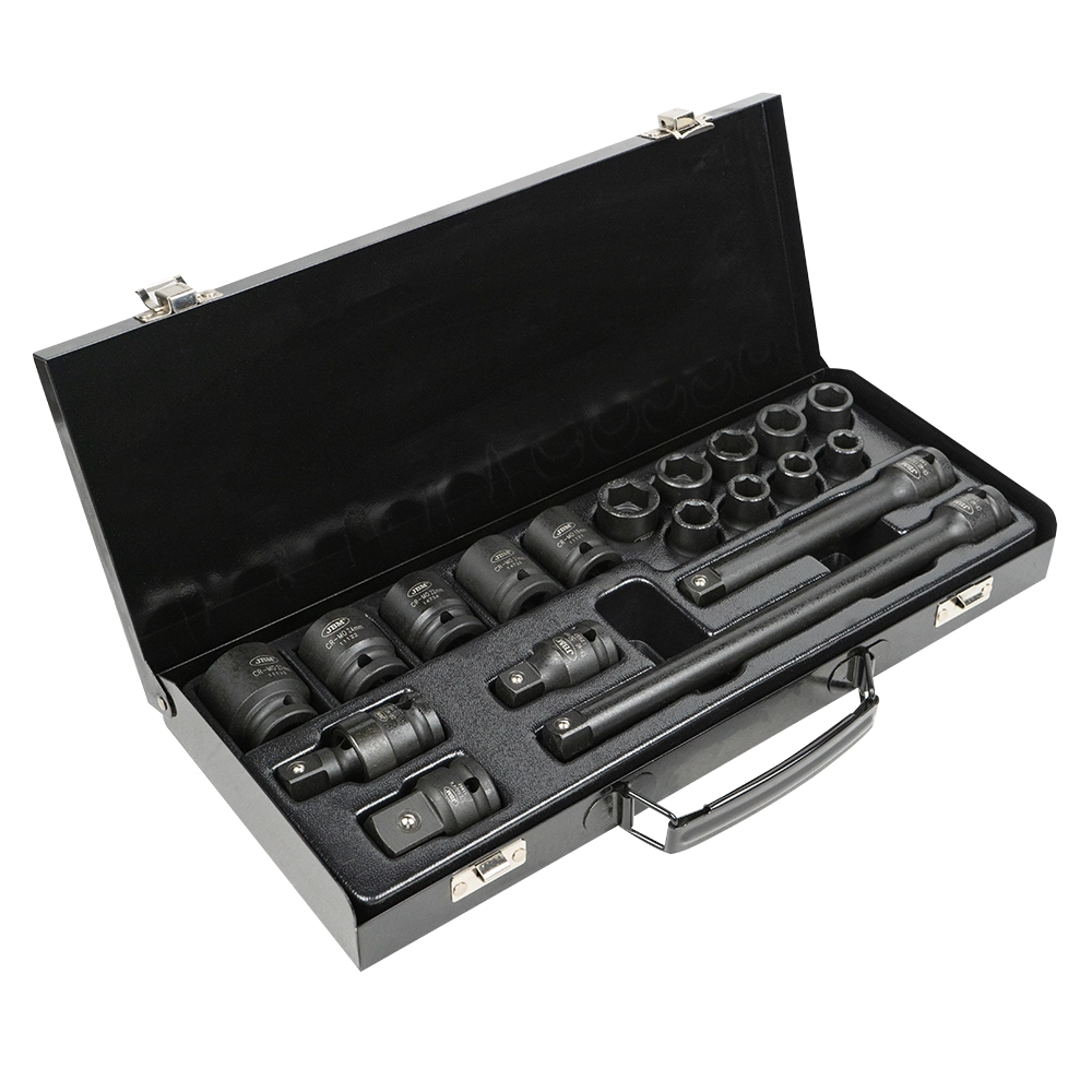 Set 14 tubulare scurte de impact JBM 52345, prindere 1/2 inch, cutie transport