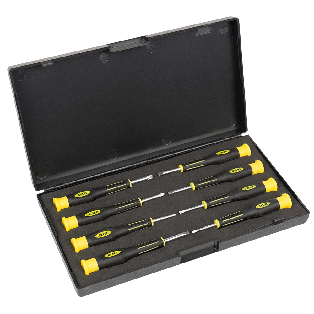 Set 8 surubelnite scurte JBM 52500, profil drept/cruce, cutie depozitare