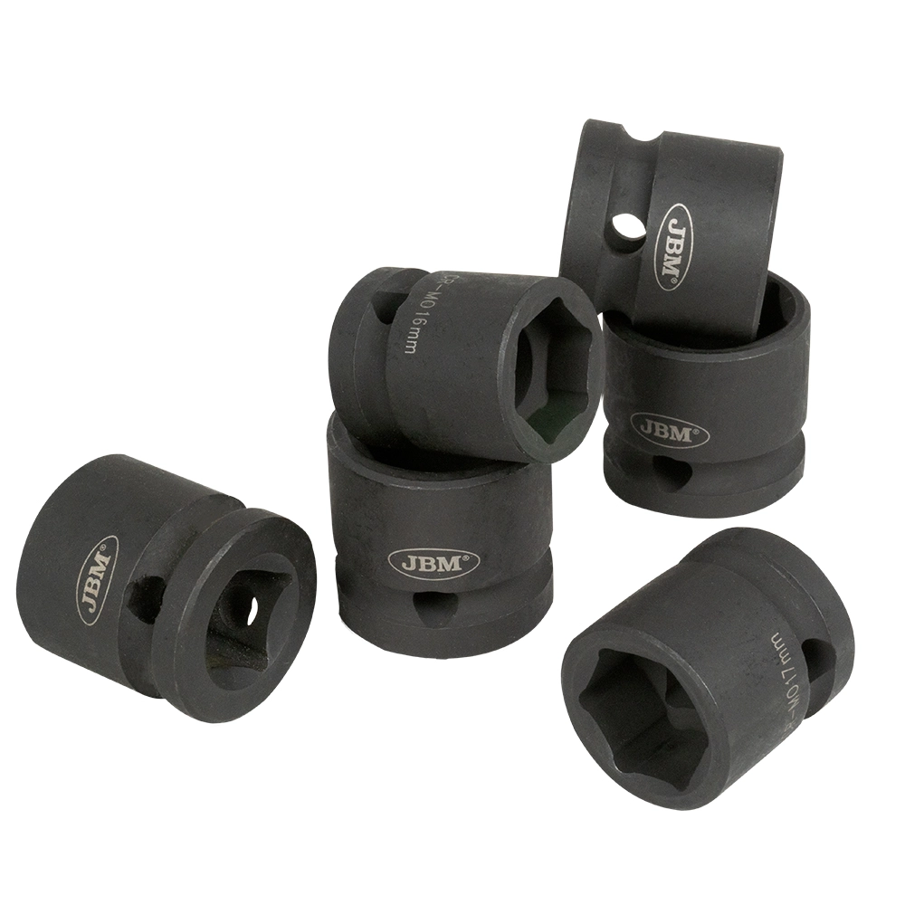 Set 12 chei tubulare de impact JBM 53060, prindere 1/2 inch, deschidere chei 10-21 mm
