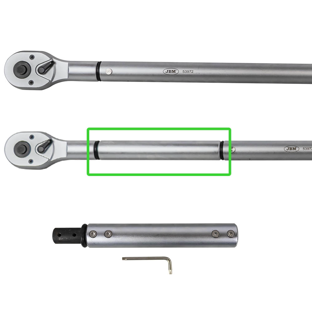 Cheie dinamometrica JBM 53972, prindere 3/4 inch, telescopic