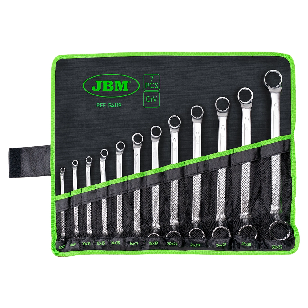 Set 12 chei inelare cu cot JBM 54119, deschidere chei 6-32 mm
