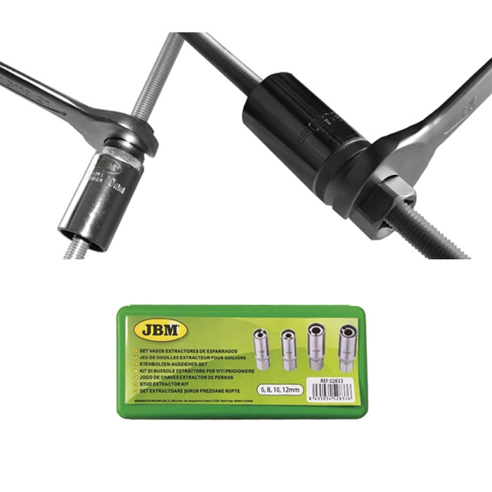 Set 4 extractoare prezoane rupte JBM 52833, cutie depozitare
