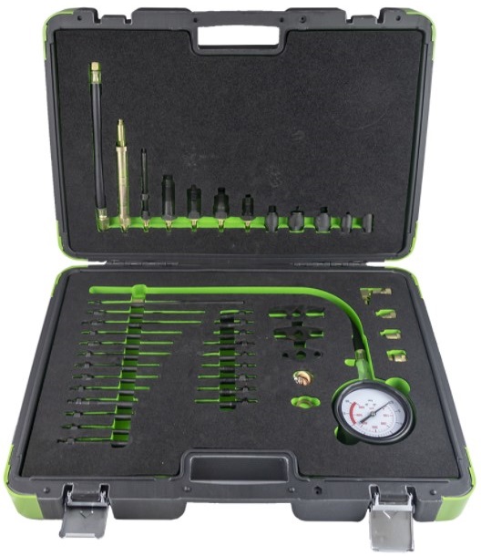 Set pentru testarea compresiei motore GARAGE MEISTER 53490, pentru diesel si benzina