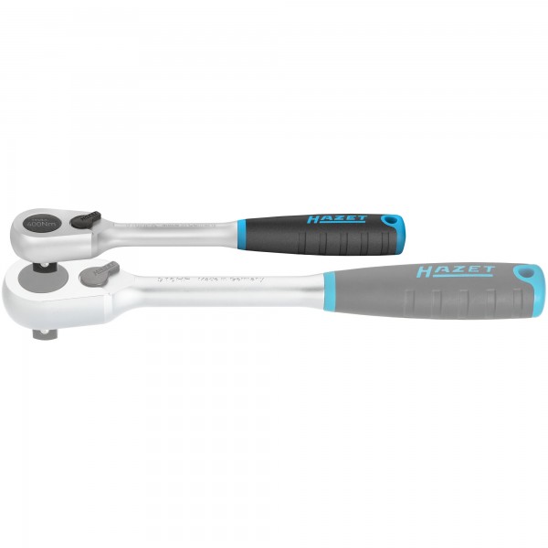 Clichet reversibil HAZET 916HPK, prindere patrat 1/2 inch, 90 dinti, lungime 200 mm
