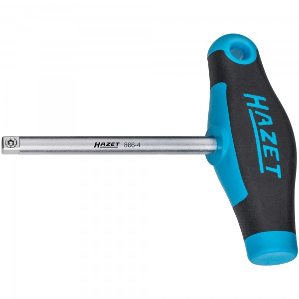 Cheie antrenor cu maner T HAZET 866-4, prindere patrat 1/4 inch, lungime tija 100 mm