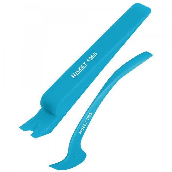 Set 2 leviere demontare elemente auto HAZET 1965/2, levier 214 mm x 26.5 mm, carlig 180 mm