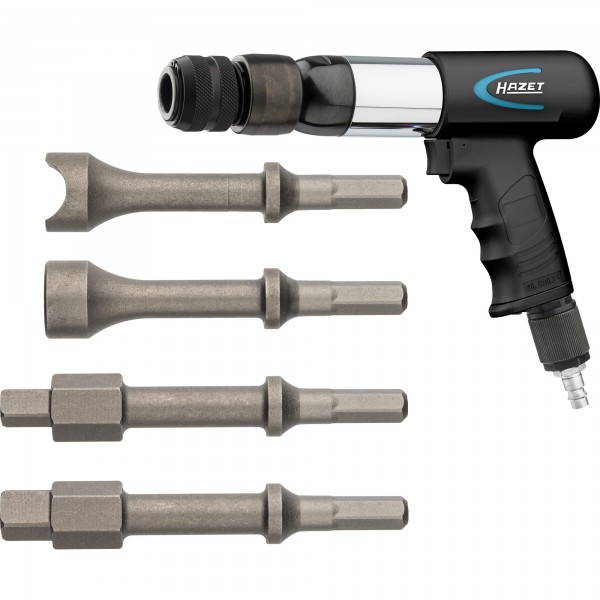 Ciocan pneumatic cu vibratii HAZET 9035V/5, volum aer 57 - 594 l/min, 2600 bpm, 6.3 bar, 5 accesorii incluse