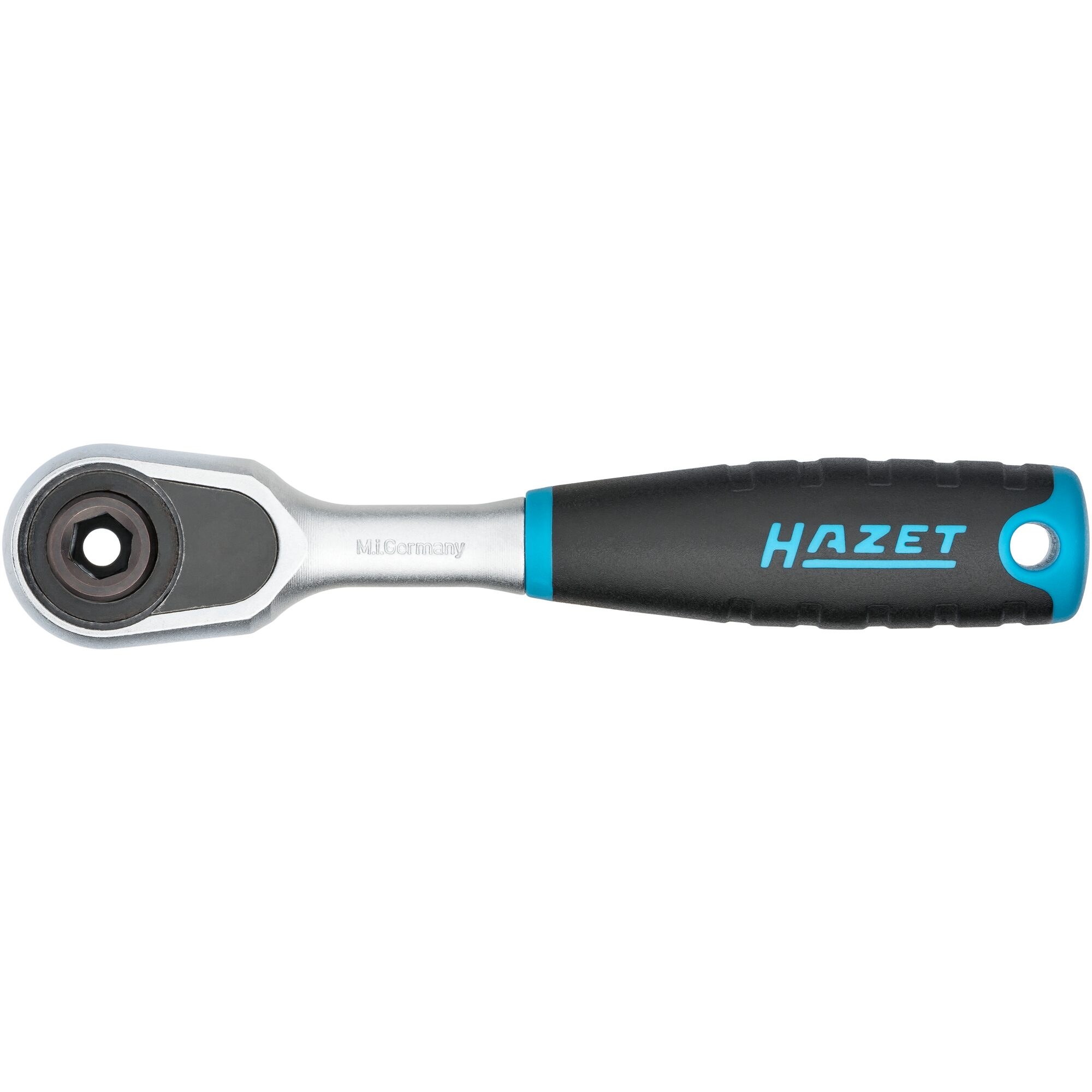 Clichet reversibil HAZET 863HPB, prindere patrat 1/4 inch, 90 dinti, lungime 116 mm