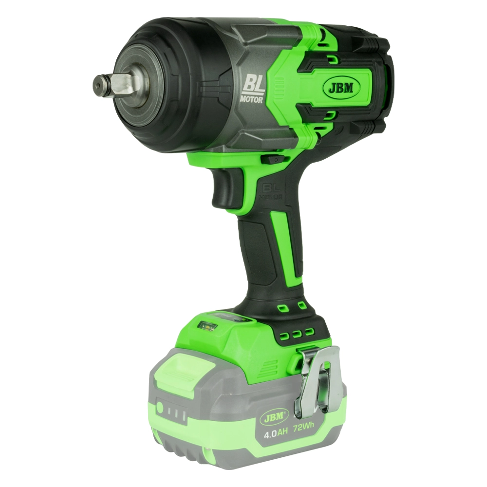 Cheie de impact JBM 60044, motor brushless, 20V, prindere patrat 1/2 inch, 1600 rpm, 2000 bpm, 1000 W, fara acumulator, fara incarcator