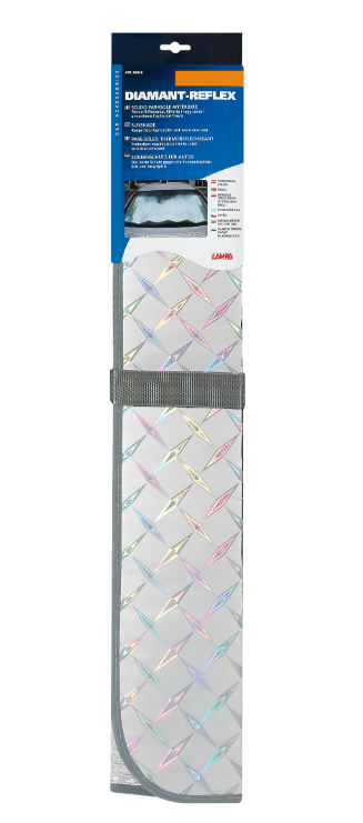 Parasolar pliabil pentru parbriz LAMPA Diamant Reflex 66846, termoreflectorizant, 130 x 70 cm