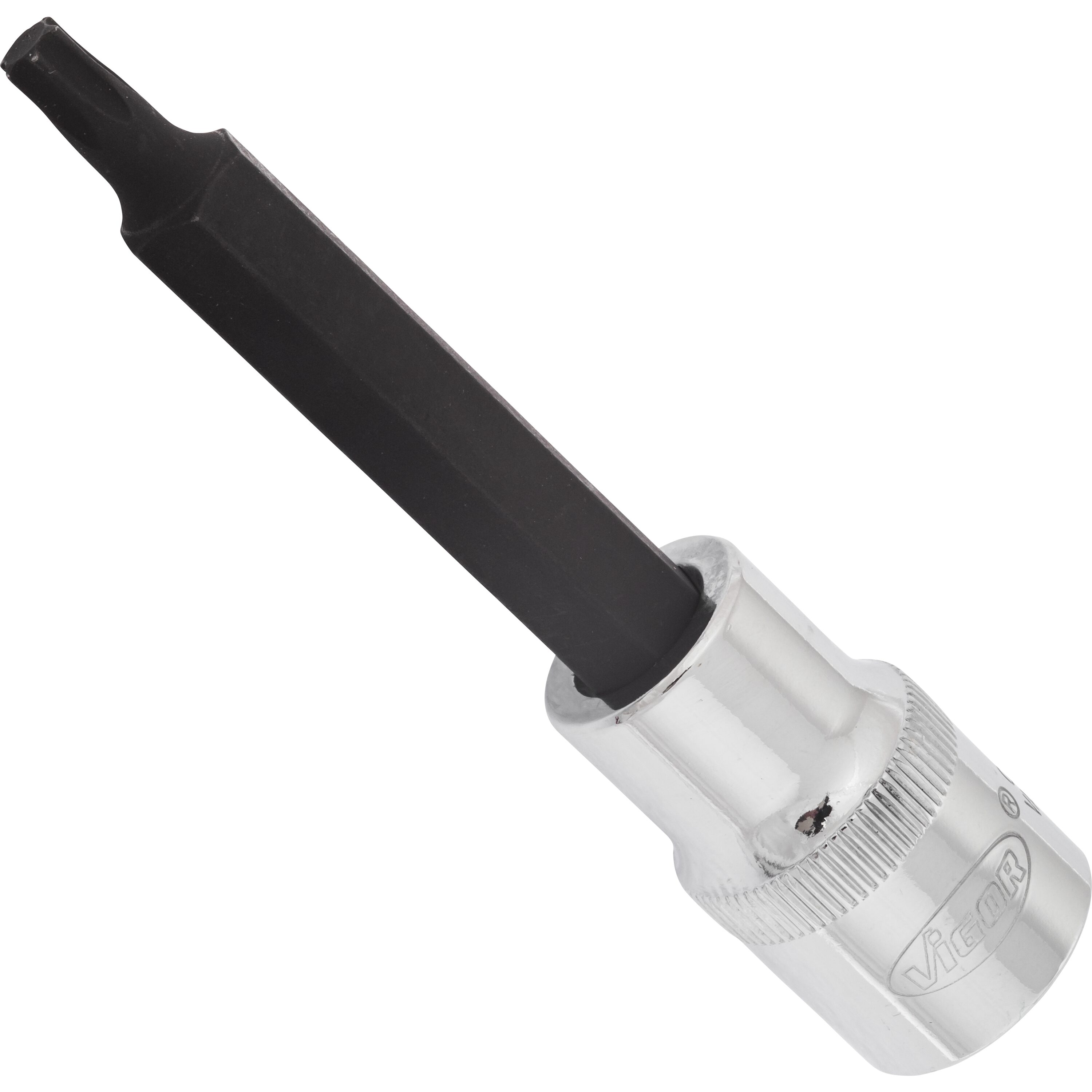 Bit pentru insurubare VIGOR V2165, prindere patrat 1/2 inch, profil torx, T30, lungime 100 mm