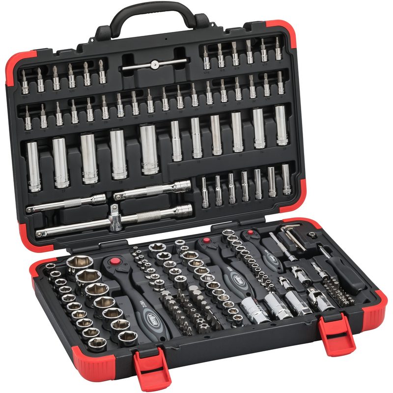 Trusa 172 scule VIGOR V2461N, prindere 1/4 inch, 5/16 inch, 3/8 inch, 1/2 inch, cutie depozitare