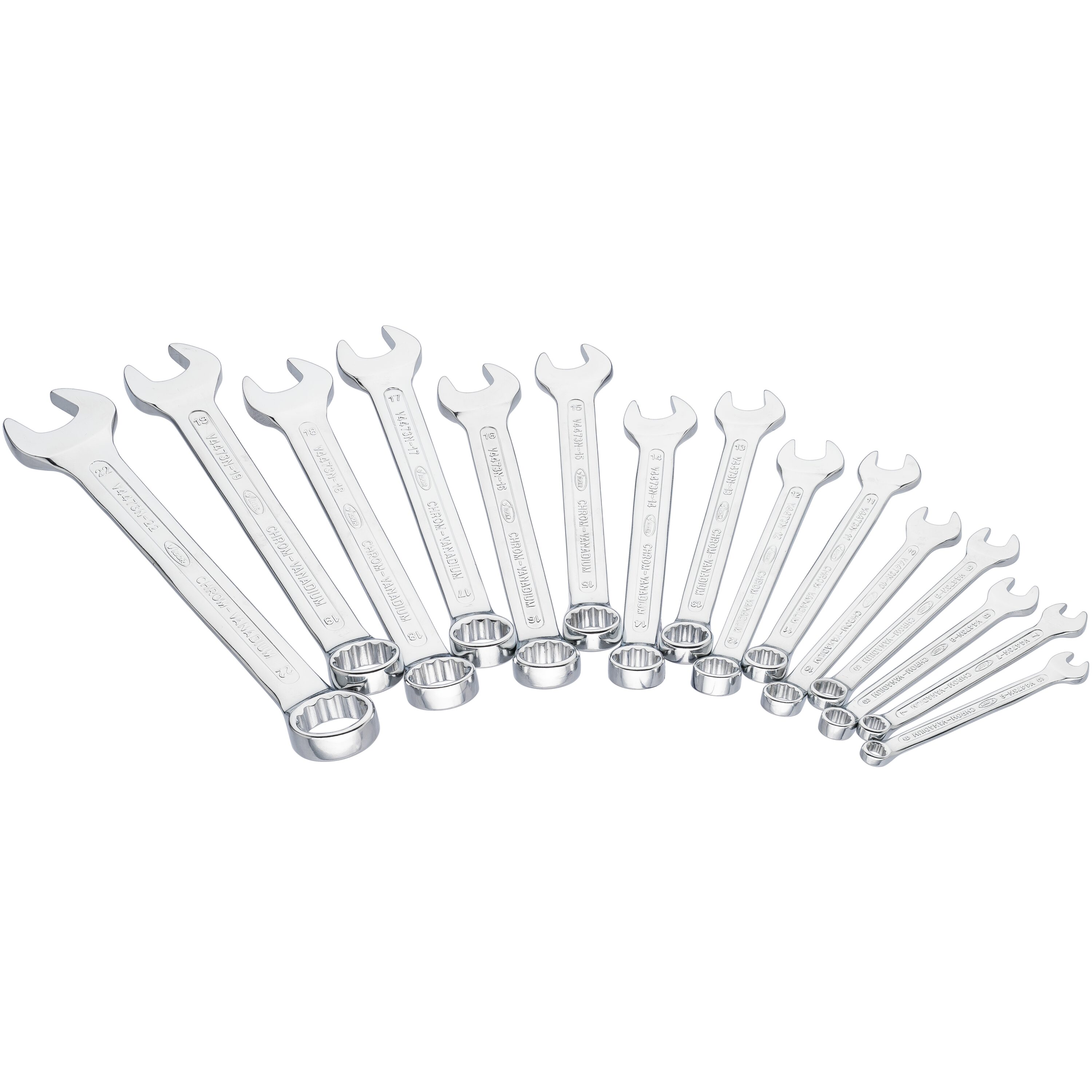 Set 15 chei combinate VIGOR V4472N, profil hexagonal, deschidere cheie 6-22