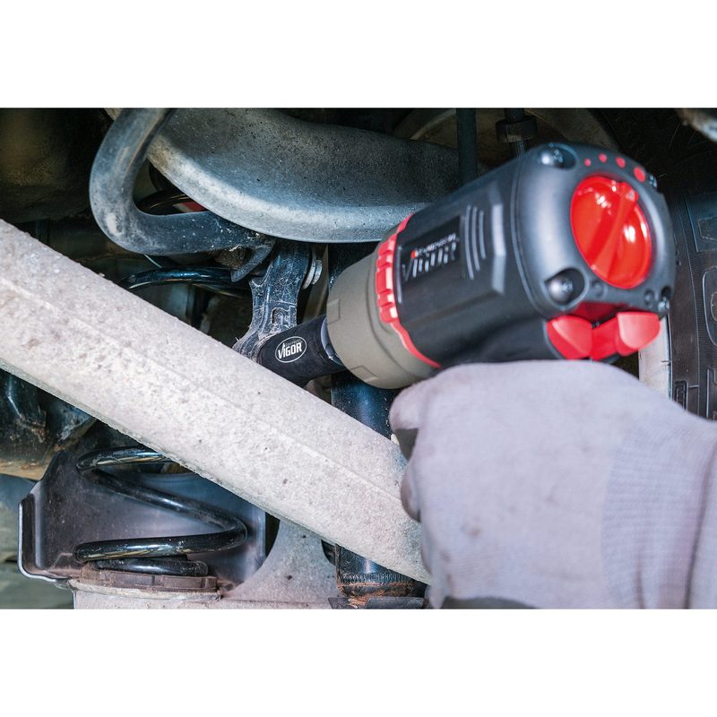 Cheie tubulara de impact VIGOR V5550L-21, lunga, antrenor patrat 1/2 inch, profil hexagonal, deschidere cheie 21 mm, fosfatat