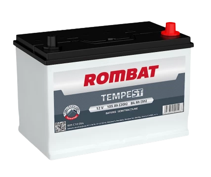 Baterie auto ROMBAT Tempest Semitractiune 605C10054, 12V, 105 Ah, 305x177x222 mm