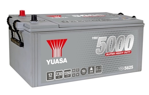 Baterie auto YUASA YBX 5000 SUPER HD YBX5625, 12 V, 230 Ah, 1350 A, 516x274x236 mm