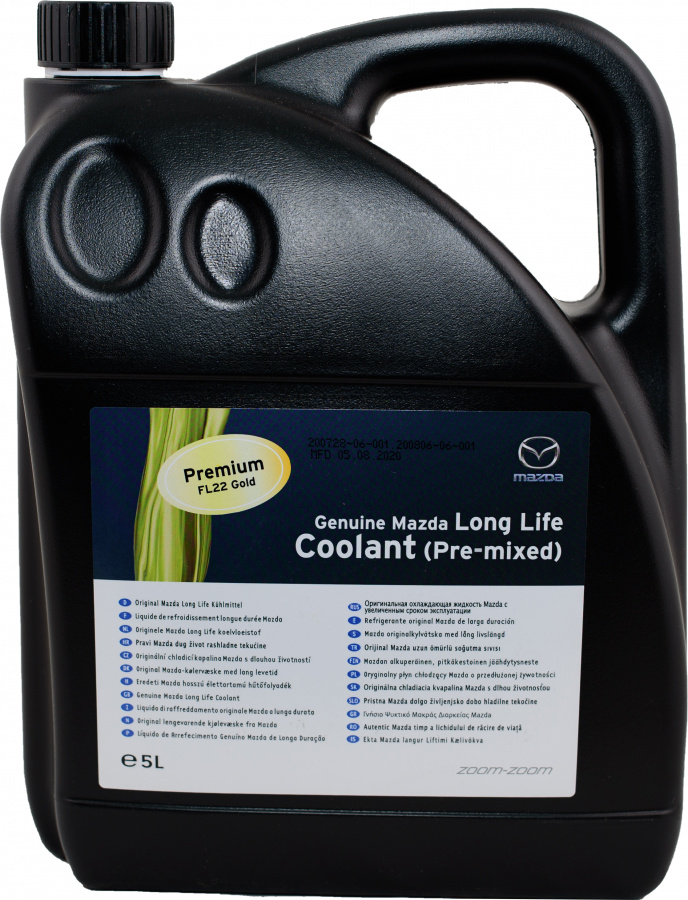 Antigel MAZDA Premium FL22 Gold L247CL0054X, culoare verde, volum 5 litri, gata preparat