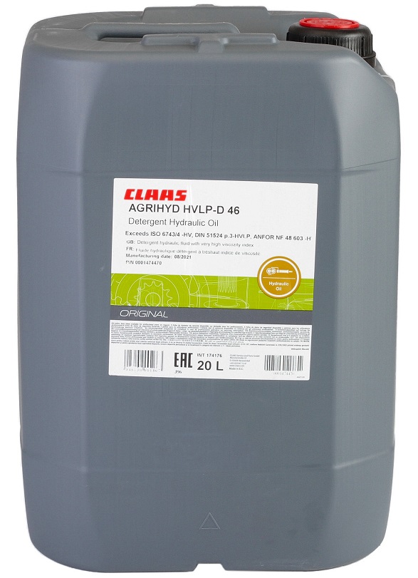 Ulei hidraulic CLAAS AGRIHYD HVLP-D 46 CL00 0147 447 0, volum 20 litri