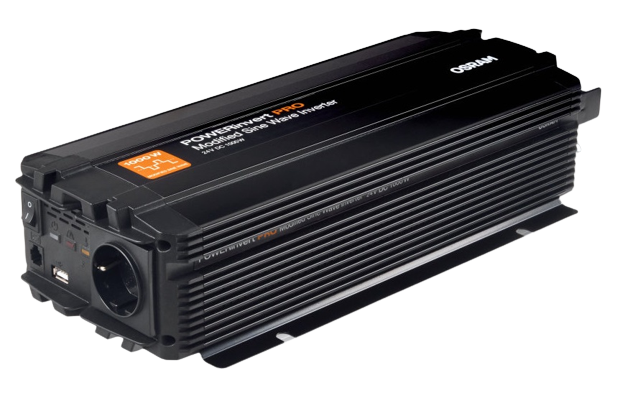 Invertor auto OSRAM Modified Sine Wave OEINVMB10, 24V DC, 1000W, 1 x priza 230V + 1 x USB 2.1A