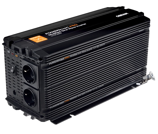 Invertor auto OSRAM Modified Sine Wave OEINVMA20, 12V DC, 2000W, 2 x 230 V