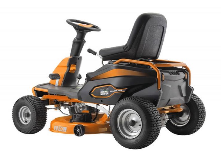 Tractoras de tuns iarba VILLAGER Capricorn 38, motor electric fara perii, 1350 W, latime taiere 980 mm, acumulator Pb-acid 75 Ah, 48 V