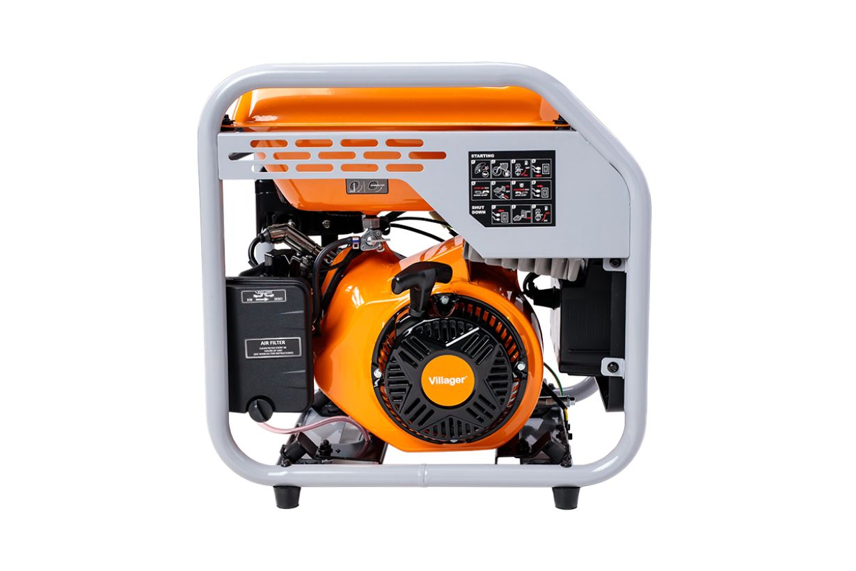 Generator de curent electric VILLAGER VGI 3500 O, motor 4T benzina, 212 cc, putere maxima 3.3 kW, 230V, rezervor 7 litri, AVR, inverter