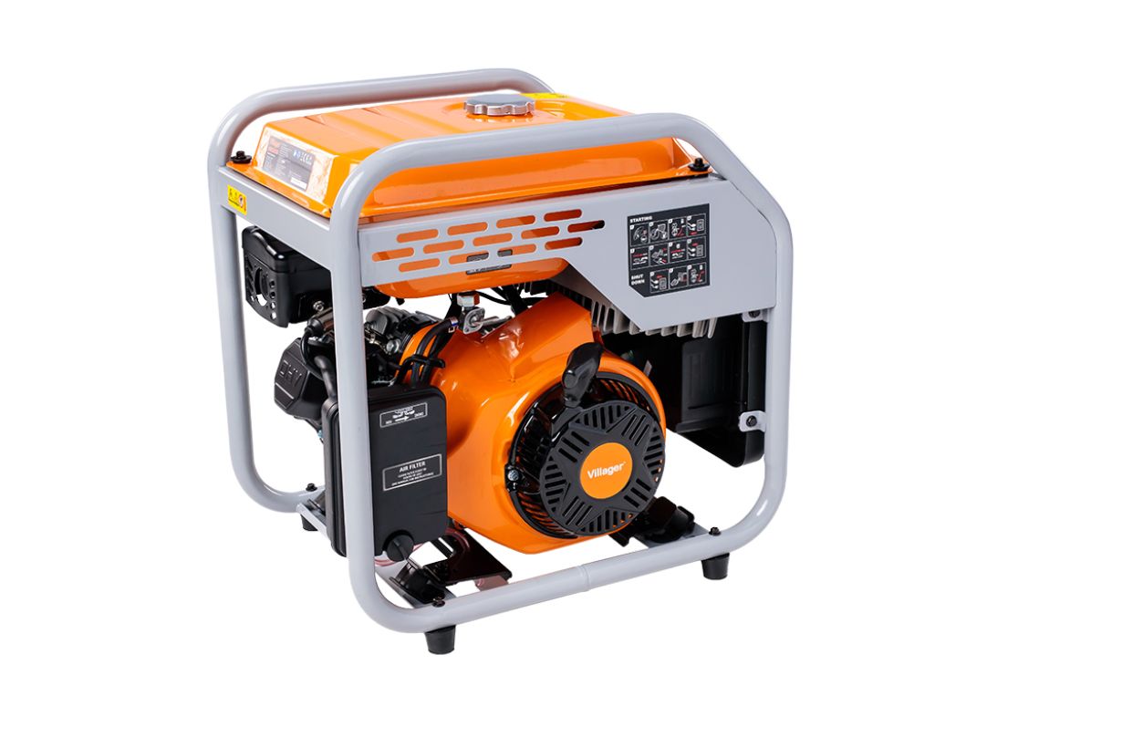 Generator de curent electric VILLAGER VGI 3500 O, motor 4T benzina, 212 cc, putere maxima 3.3 kW, 230V, rezervor 7 litri, AVR, inverter