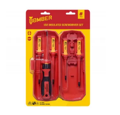 Set 8 surubelnite VDE BOMBER Villager 072339, manere izolate, profil SL, profil PH2, PH1