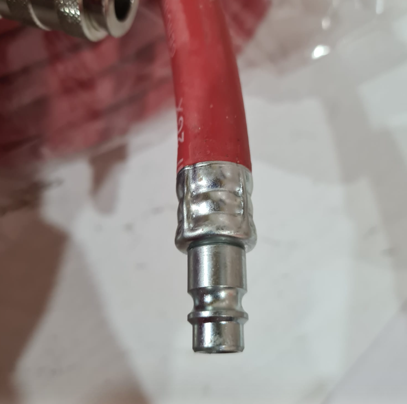 Furtun alimentare aer DE VILBISS H-6085-QD-15, profesional, diametru 8 mm, lungime 15 metri, din cauciuc