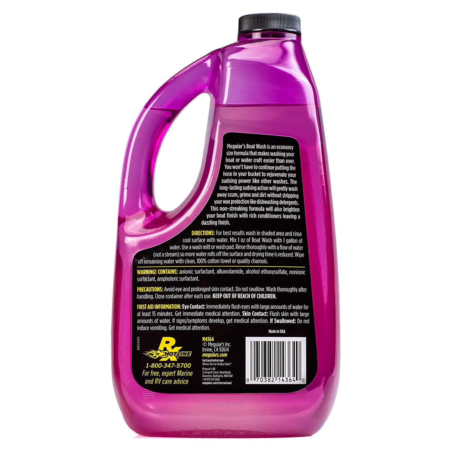 Solutie pentru spalare ambarcatiuni MEGUIARS Boat Soap M4364, 1.89 litri