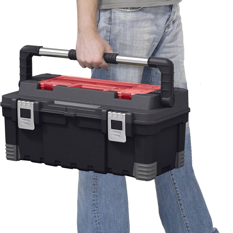Cutie de transport scule KETER 237784, plastic, negru