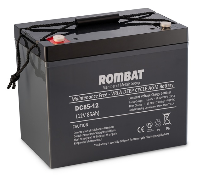 Baterie stationara ROMBAT DC85, 85 Ah, 260 x 170 x 215, borna stanga plus