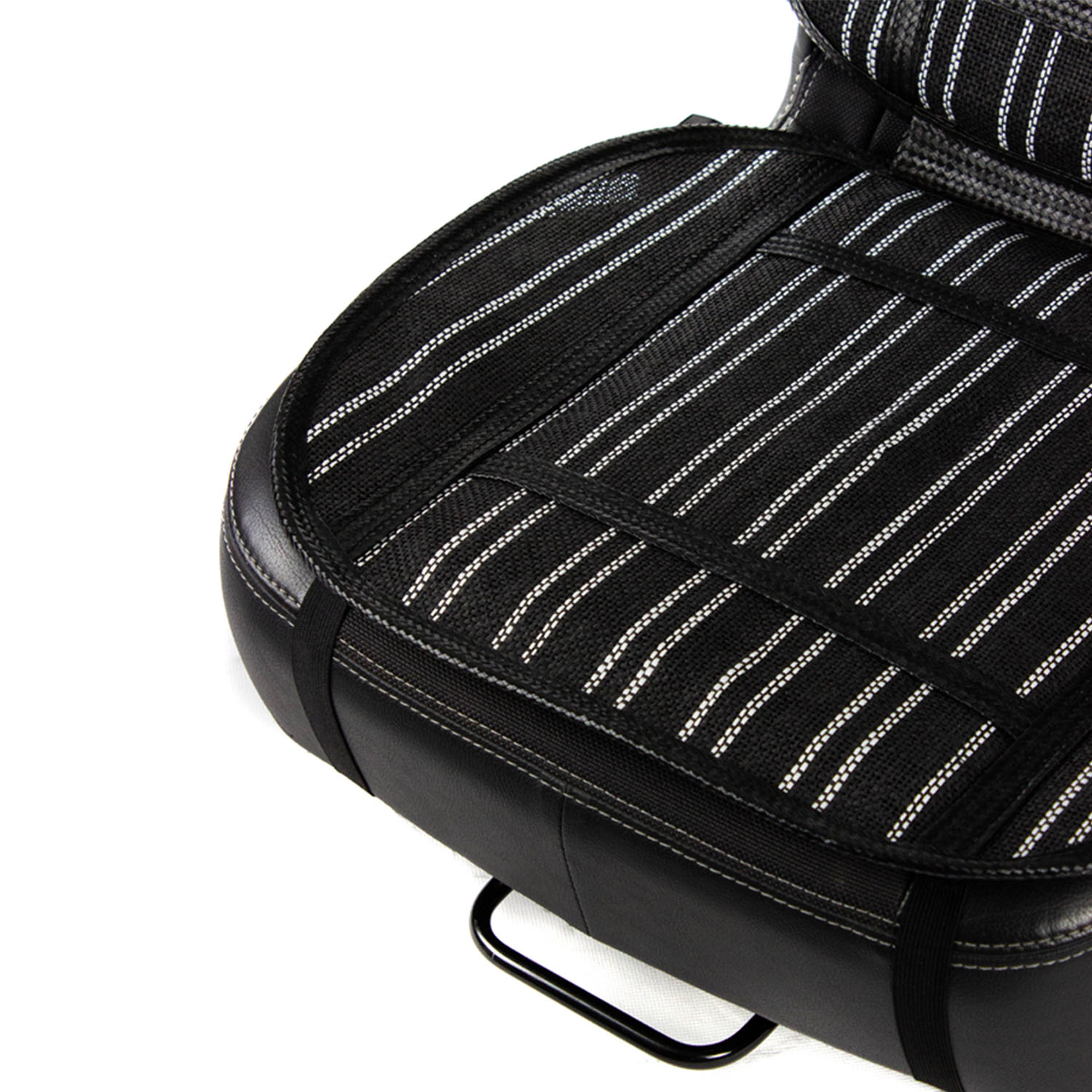 Husa de protectie scaun HEYNER Cool Confort Pro 711100, universala, negru/alb, 95 x 45 cm