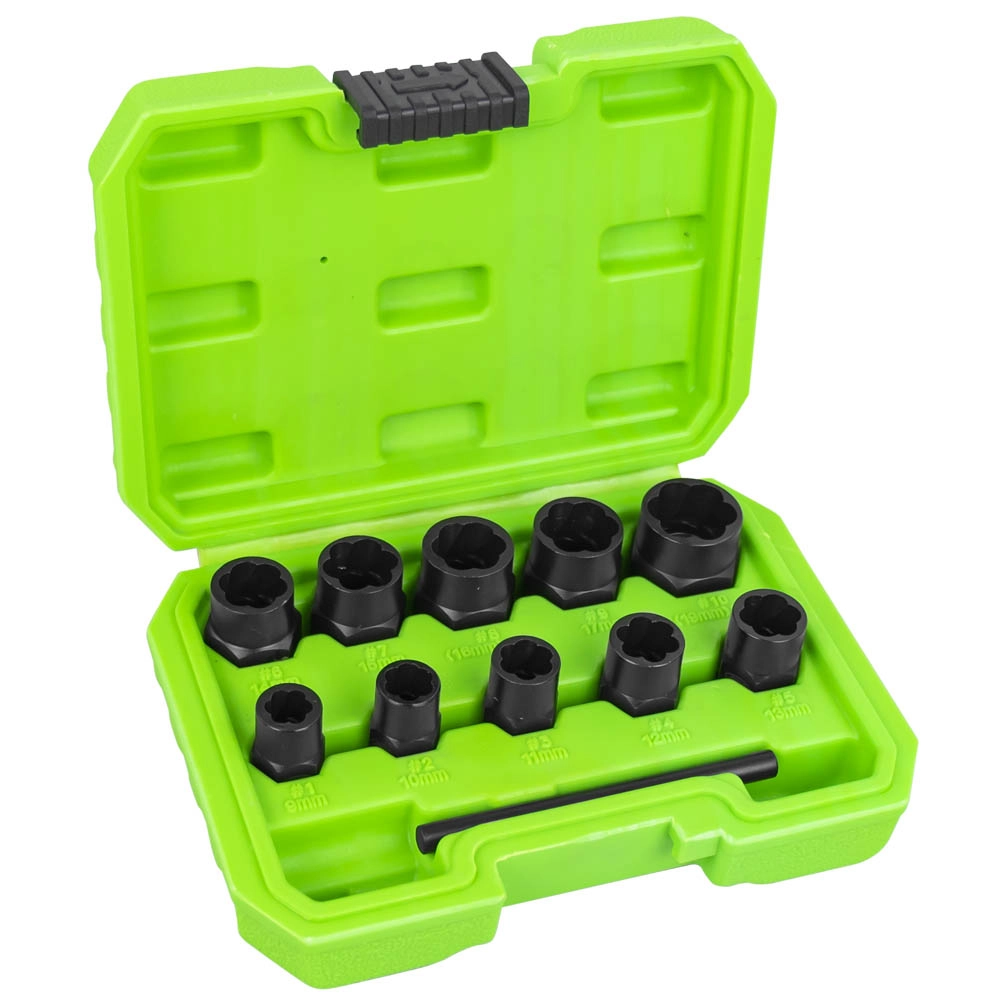 Set chei tubulare extractoare JBM 51998, 3.8 inch, dimensiuni 10-19 mm, pentru piulite si suruburi de blocare