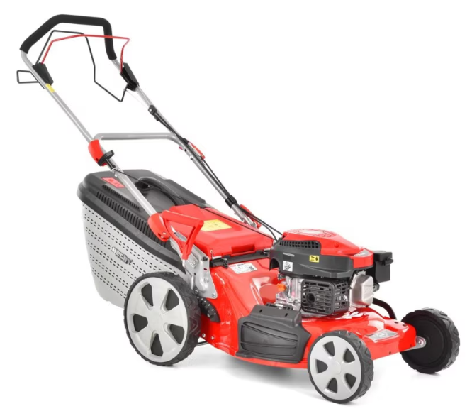 Masina de tuns iarba cu motor pe benzina, autopropulsata, HECHT 550 SW, 2.6 kW, 170 CC, latime de lucru 48 cm, cos colector 60 l