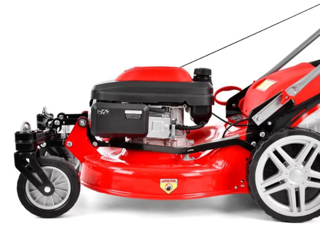 Masina de tuns iarba cu motor pe benzina, autopropulsata, HECHT 551 XR, 3.5 kW, 196 CC, latime de lucru 51 cm, cos colector 75 l