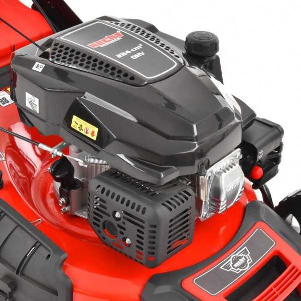Masina de tuns iarba cu motor pe benzina, autopropulsata, HECHT 554 SX, 4.4 kW, 224 CC, latime de lucru 53 cm, cos colector 75 l