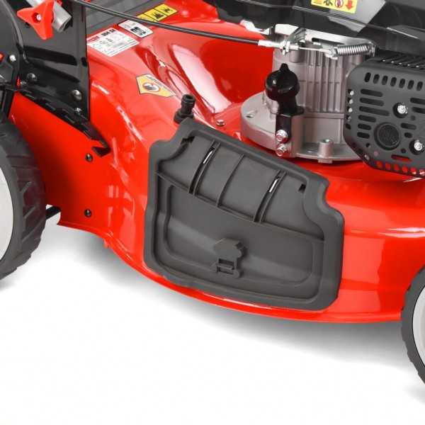 Masina de tuns iarba cu motor pe benzina, autopropulsata, HECHT 554 SX, 4.4 kW, 224 CC, latime de lucru 53 cm, cos colector 75 l