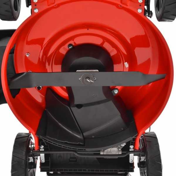 Masina de tuns iarba cu motor pe benzina, autopropulsata, HECHT 554 SX, 4.4 kW, 224 CC, latime de lucru 53 cm, cos colector 75 l