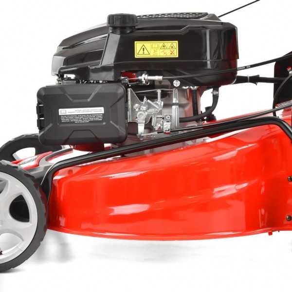 Masina de tuns iarba cu motor pe benzina, autopropulsata, HECHT 554 SX, 4.4 kW, 224 CC, latime de lucru 53 cm, cos colector 75 l