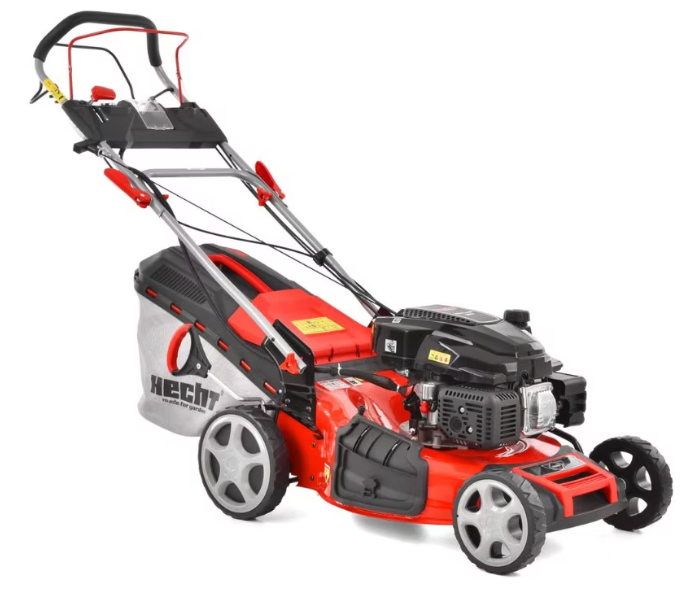 Masina de tuns iarba cu motor pe benzina, autopropulsata, HECHT 554 SXE, 4.4 kW, 224 CC, latime de lucru 53 cm, cos colector 75 l