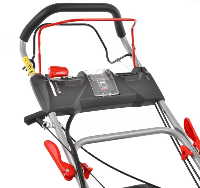 Masina de tuns iarba cu motor pe benzina, autopropulsata, HECHT 554 SXE, 4.4 kW, 224 CC, latime de lucru 53 cm, cos colector 75 l