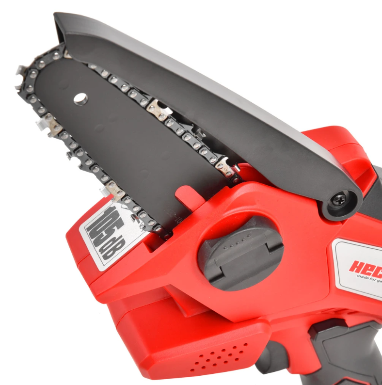 Fierastrau cu lant pe acumulator HECHT 9922, lungime lama 11 cm, viteza lant 5 m/s, alimentare 20 V, fara acumulator, fara incarcator