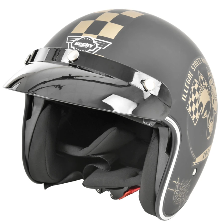 Casca moto scuter HECHT 51588 M, material ABS, marime M, 57-58 cm, captuseala detasabila/lavabila