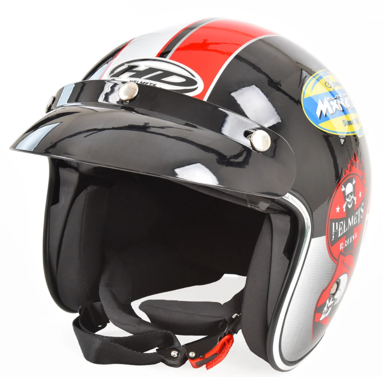 Casca moto scuter HECHT 52588 XS, material ABS, marime XS, 53-54 cm, captuseala detasabila/lavabila