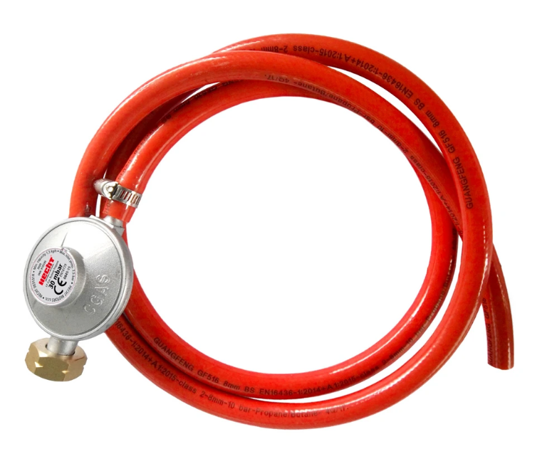 Regulator gaz HECHT 003101R, cu furtun de 15 m, 28-30 mbar, diametru 8 mm